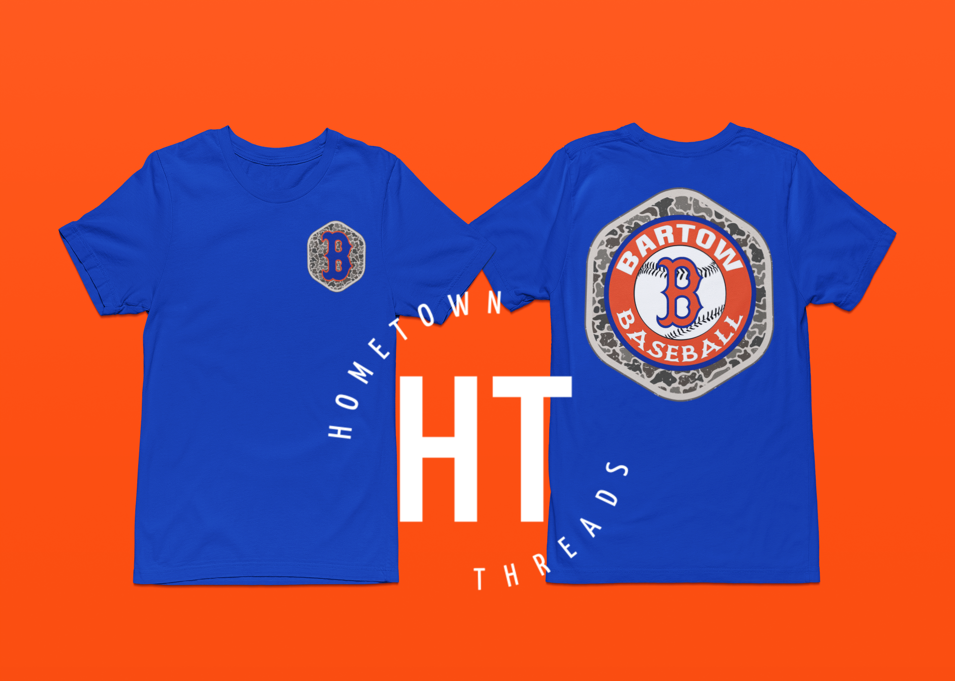 Bartow Camo Logo Blue