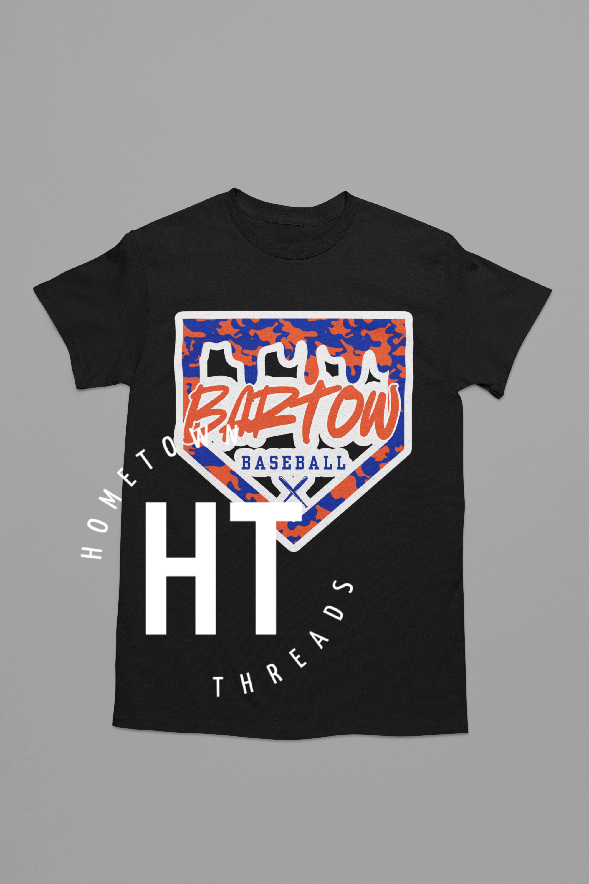 Bartow Blue and Orange Camo