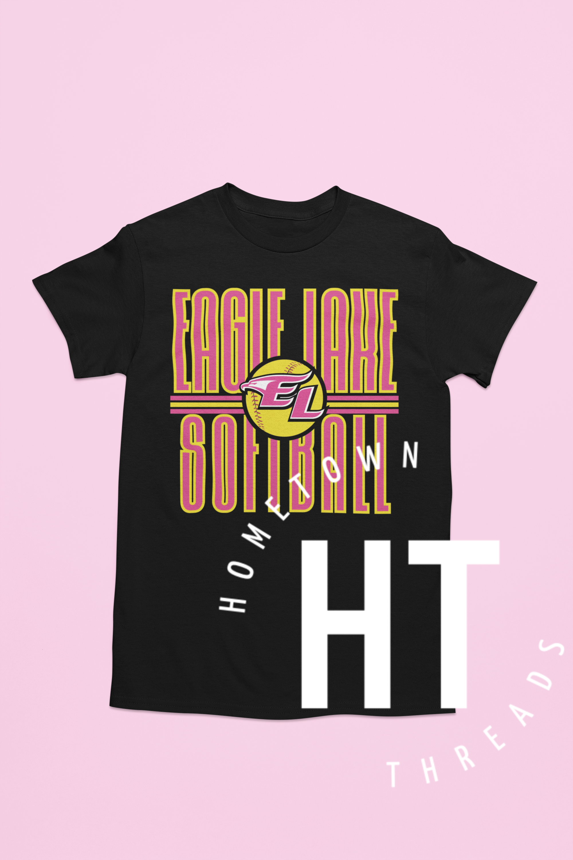 Eagle Lake Softball Pink and Black
