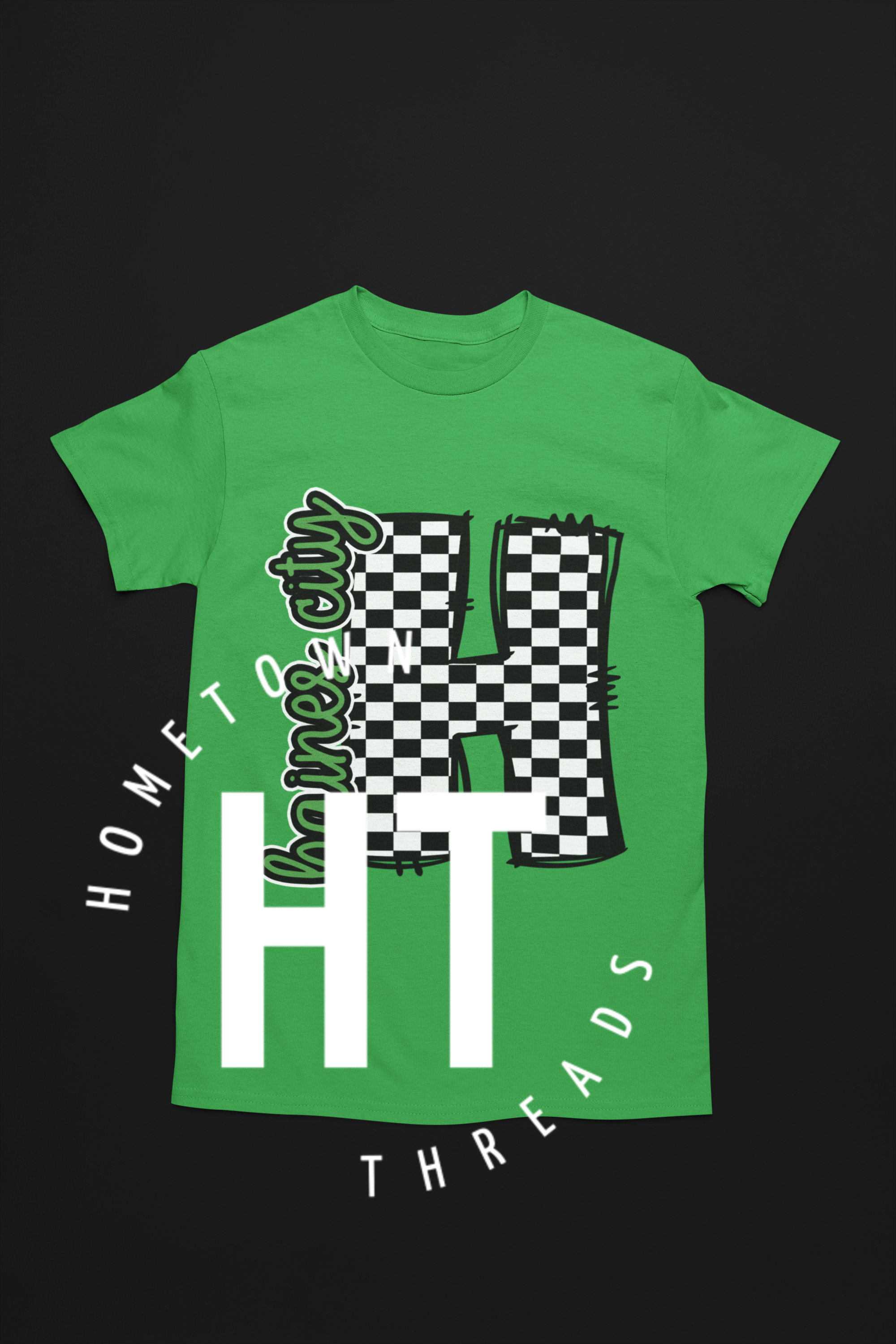 Haines City Checkered H Green