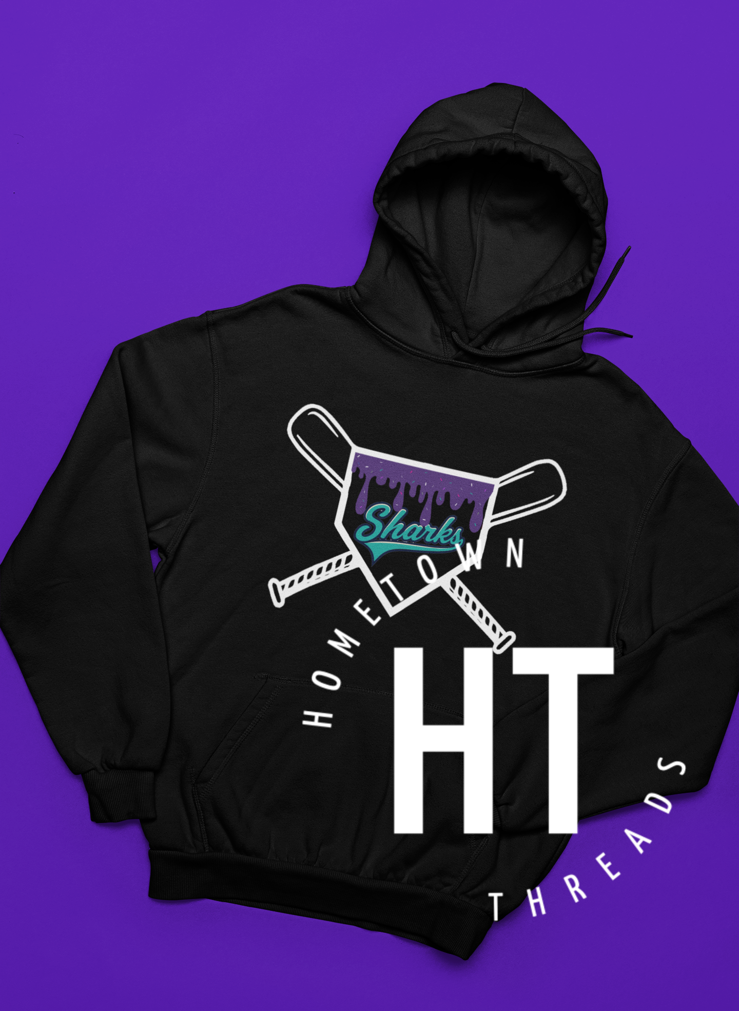 Shark Base Hoodie (Black)