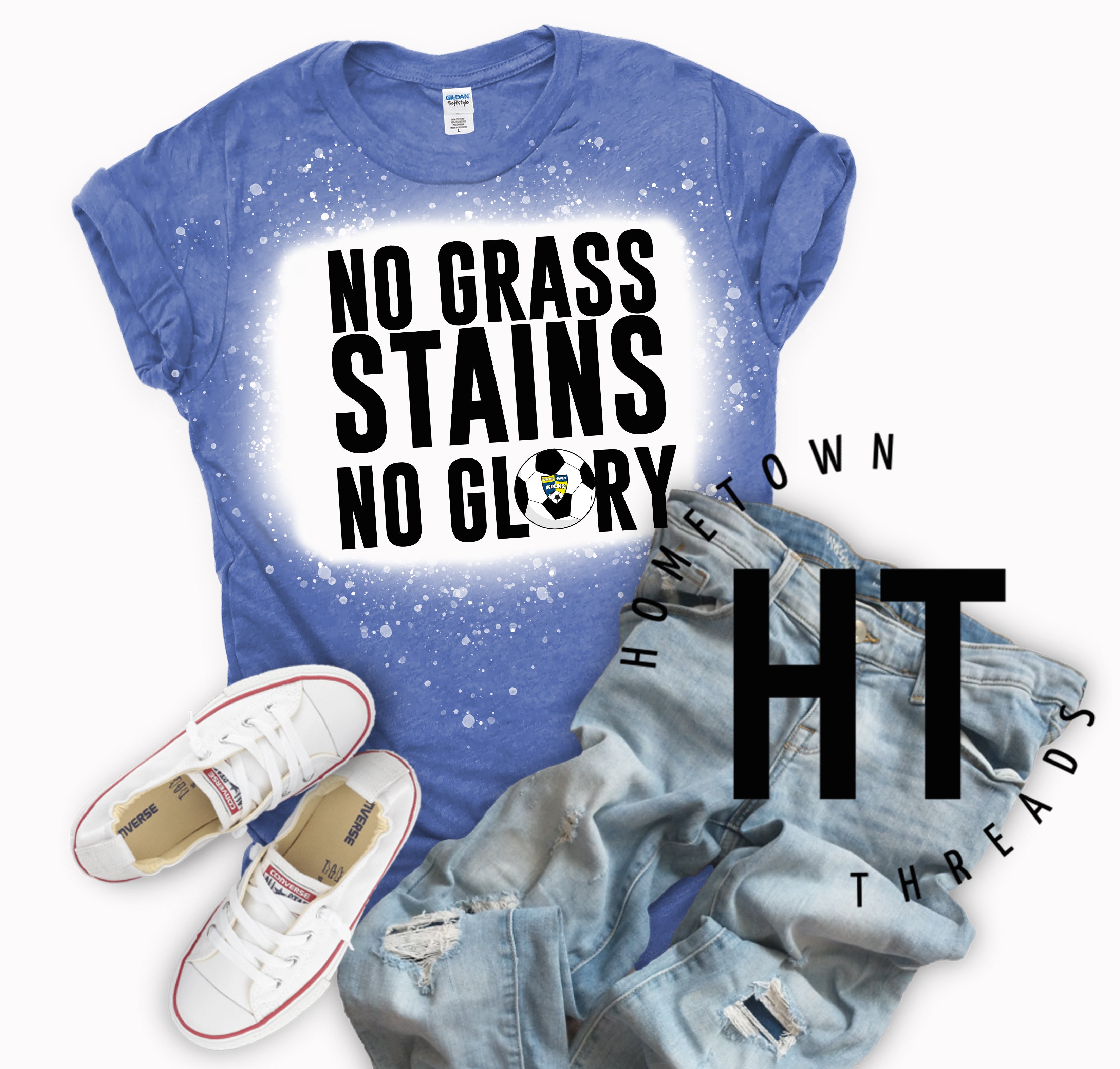 No Grass Stains No Glory Blue